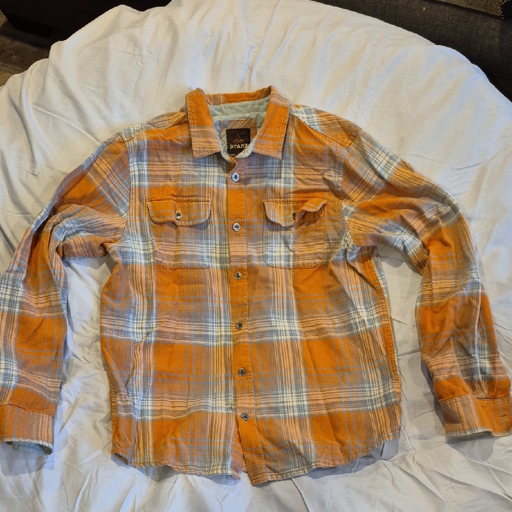 Prana Men's Lightweight Flannel Size Medium
